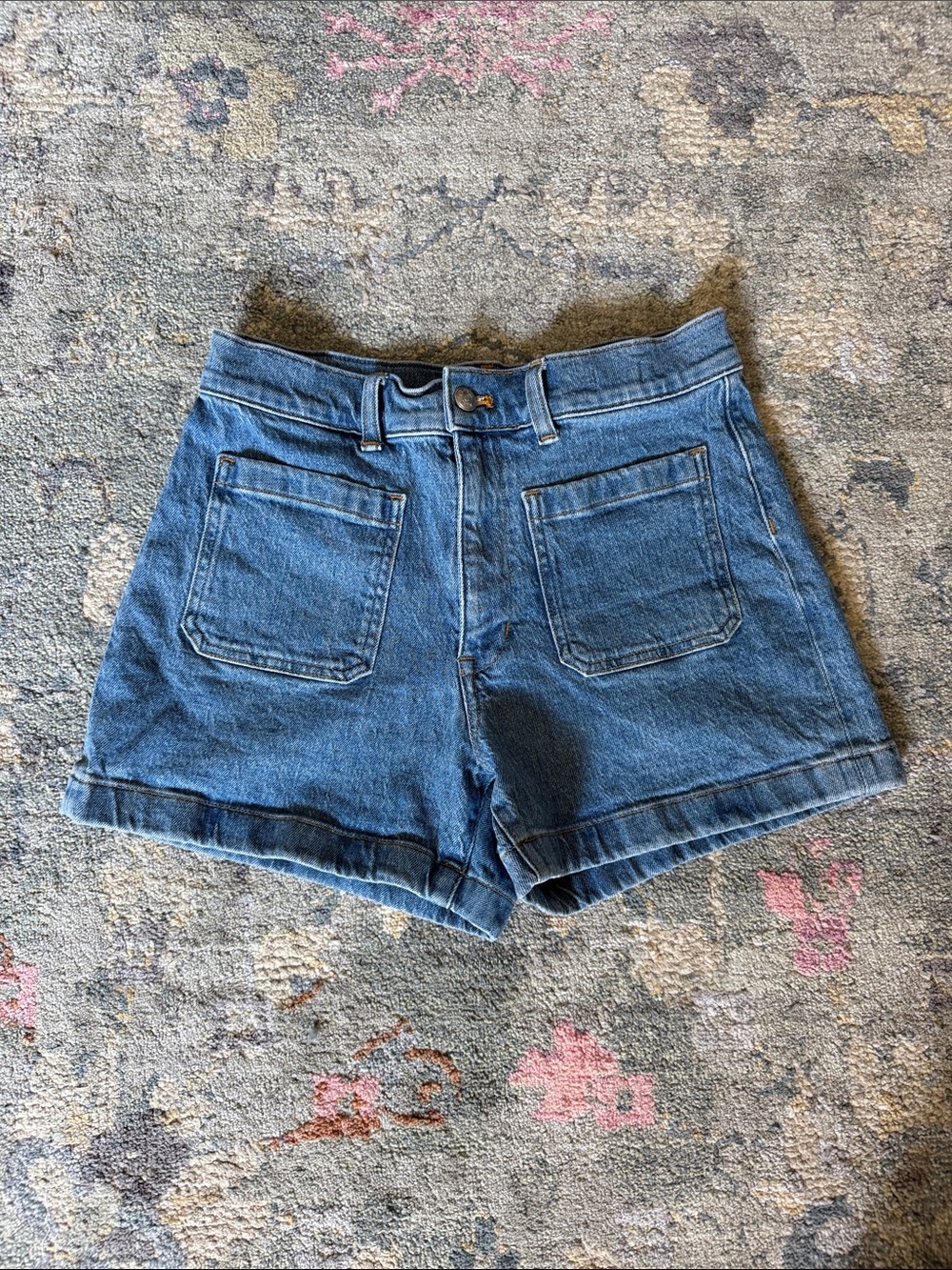 2026 Madewell High-Rise Blue Denim Jean Shorts